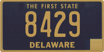 DE license plate 8429