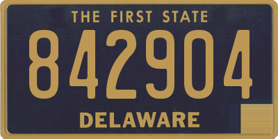 DE license plate 842904