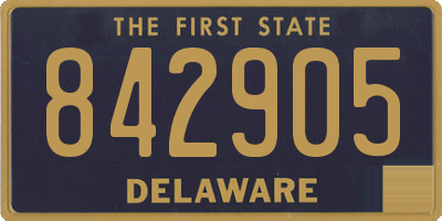 DE license plate 842905