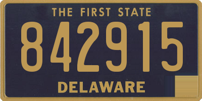 DE license plate 842915