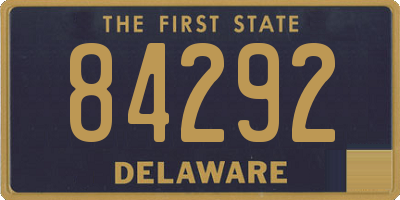 DE license plate 84292