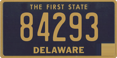 DE license plate 84293