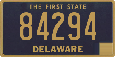 DE license plate 84294