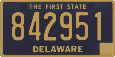 DE license plate 842951