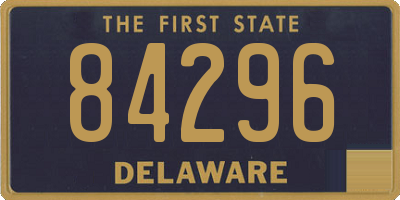 DE license plate 84296