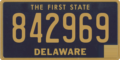 DE license plate 842969