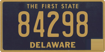 DE license plate 84298