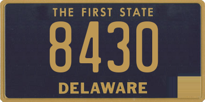 DE license plate 8430