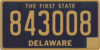 DE license plate 843008