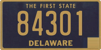 DE license plate 84301