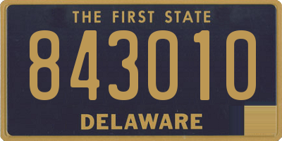 DE license plate 843010