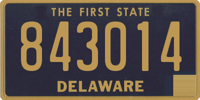 DE license plate 843014