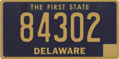 DE license plate 84302