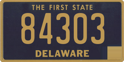 DE license plate 84303