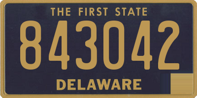 DE license plate 843042