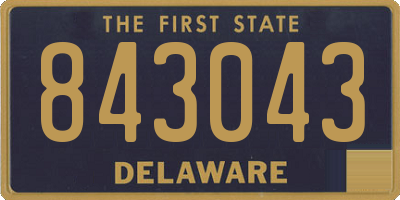 DE license plate 843043