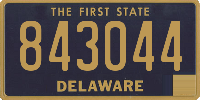 DE license plate 843044