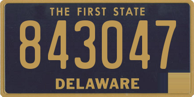 DE license plate 843047