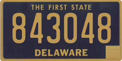 DE license plate 843048