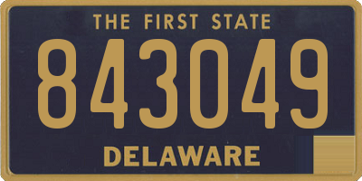 DE license plate 843049
