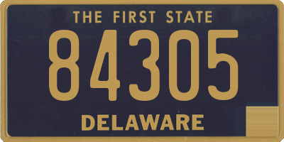 DE license plate 84305