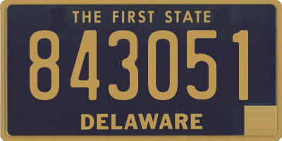 DE license plate 843051