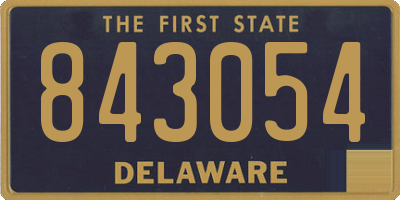 DE license plate 843054