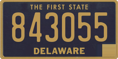 DE license plate 843055