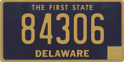 DE license plate 84306