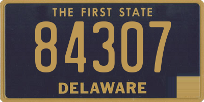 DE license plate 84307