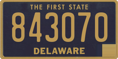DE license plate 843070