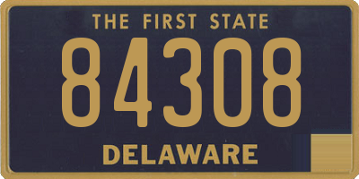 DE license plate 84308