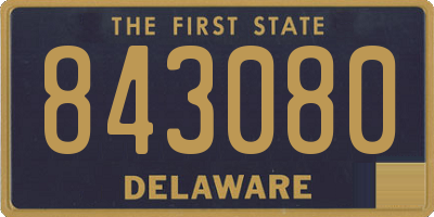 DE license plate 843080
