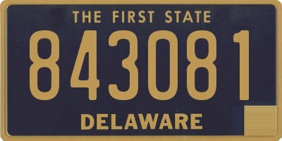 DE license plate 843081