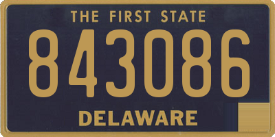 DE license plate 843086