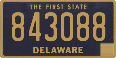 DE license plate 843088