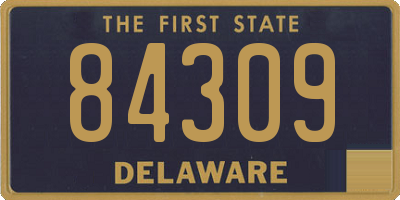 DE license plate 84309