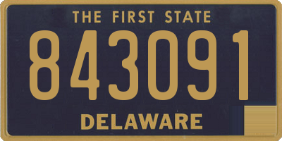 DE license plate 843091