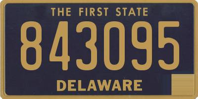 DE license plate 843095