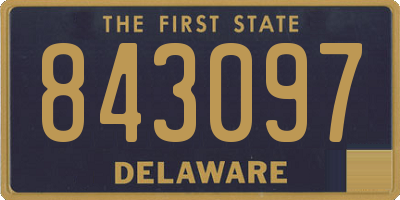 DE license plate 843097