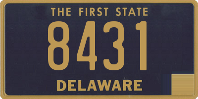 DE license plate 8431