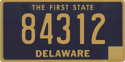 DE license plate 84312