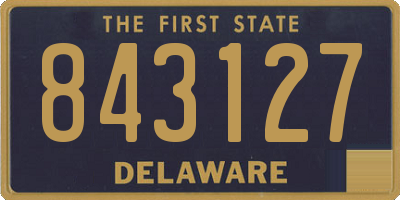 DE license plate 843127