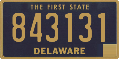DE license plate 843131