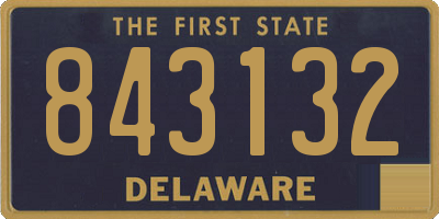 DE license plate 843132