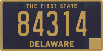 DE license plate 84314