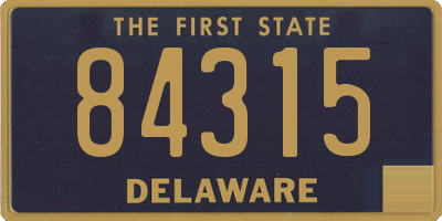 DE license plate 84315