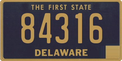 DE license plate 84316