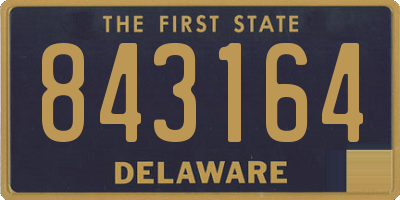 DE license plate 843164
