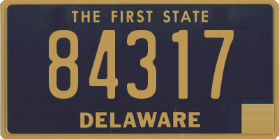 DE license plate 84317